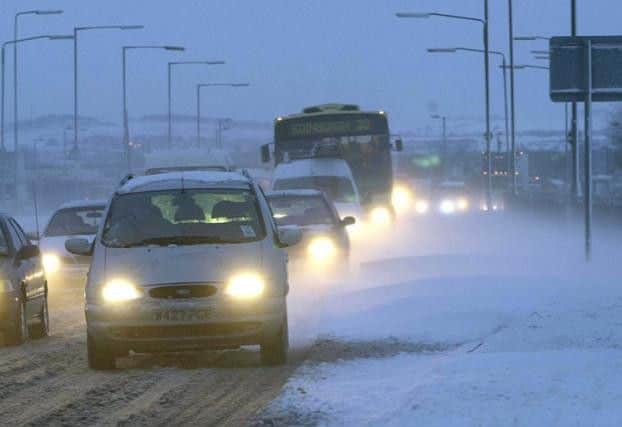 Up to 15cm of snow is expected to fall at low levels in eastern Scotland tomorrow.
