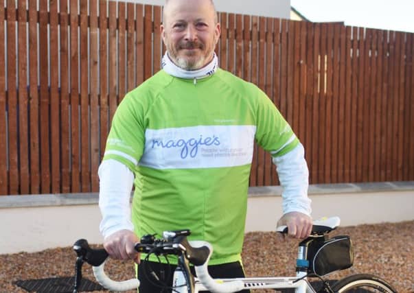 Colin Murray prepares for Etape Loch Ness charity cycle. Picture: Contributed