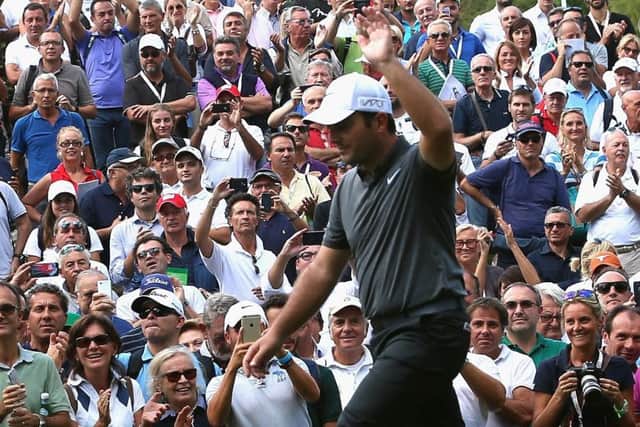 Francesco Molinari of Italy waves to the crowd at the Open d'Italia. The R&A wants to make the Open and Women's Open more fan-friendly. Picture: Andrew Redington/Getty Images