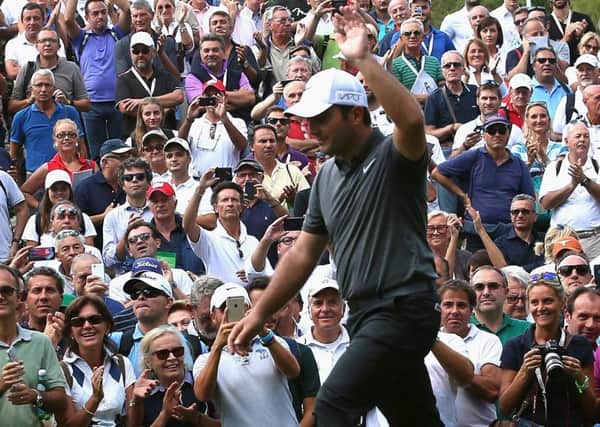 Francesco Molinari of Italy waves to the crowd at the Open d'Italia. The R&A wants to make the Open and Women's Open more fan-friendly.  Picture: Andrew Redington/Getty Images