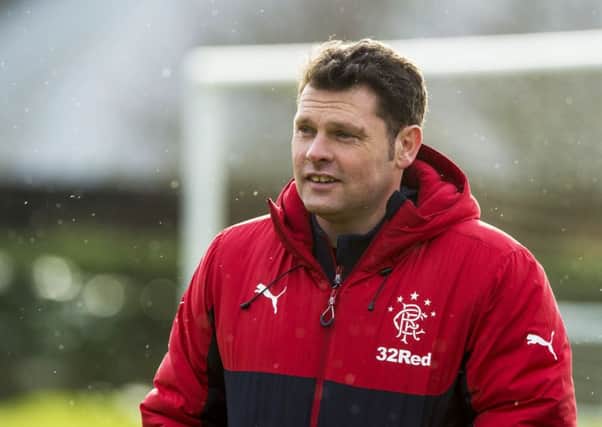 Rangers caretaker manager Graeme Murty taking training ahead of Sunday's trip to Inverness CT. Picture: SNS