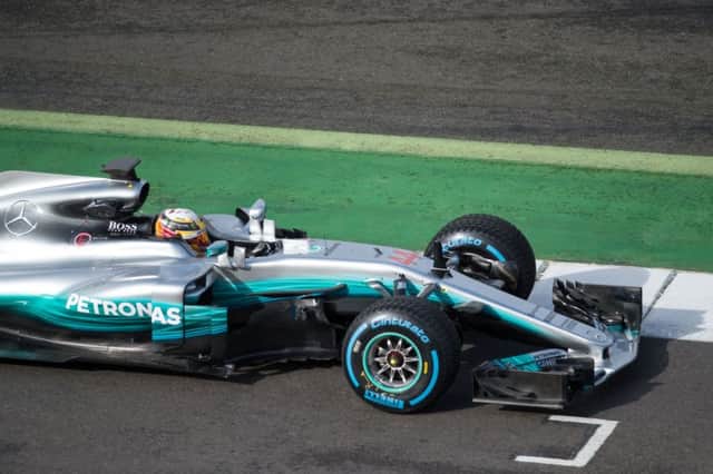 Lewis Hamilton tests the new 2017 season Mercedes at Silverstone. Picture: AFP/Getty Images