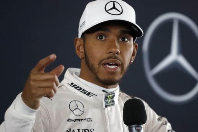 Lewis Hamilton at the launch of the new Mercedes F1 car at Silverstone. Picture: Frank Augstein/AP
