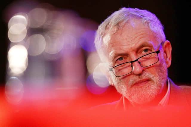 Labour Leader Jeremy Corbyn looks on during a rally. Picture: Dan Kitwood/Getty Images