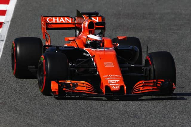 Stoffel Vandoorne in action for the McLaren Honda Formula 1 team during winter testing in Spain. F1 technology could boost Scotland's energy sector. Picture: Dan Istitene/Getty Images