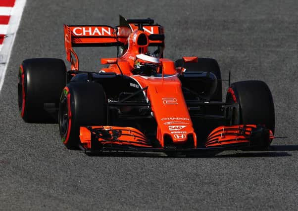 Stoffel Vandoorne in action for the McLaren Honda Formula 1 team during winter testing in Spain. F1 technology could boost Scotland's energy sector. Picture: Dan Istitene/Getty Images