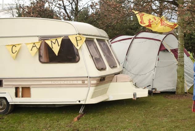 The indycamp that used to stand outside Holyrood