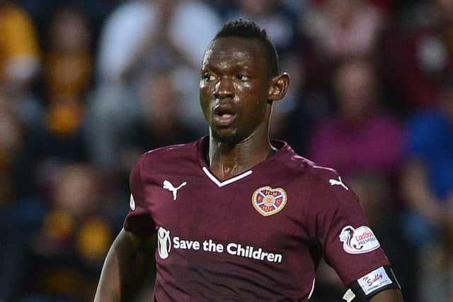 Juwon Oshaniwa is looking to leave Hearts this summer. Picture: Neil Hanna