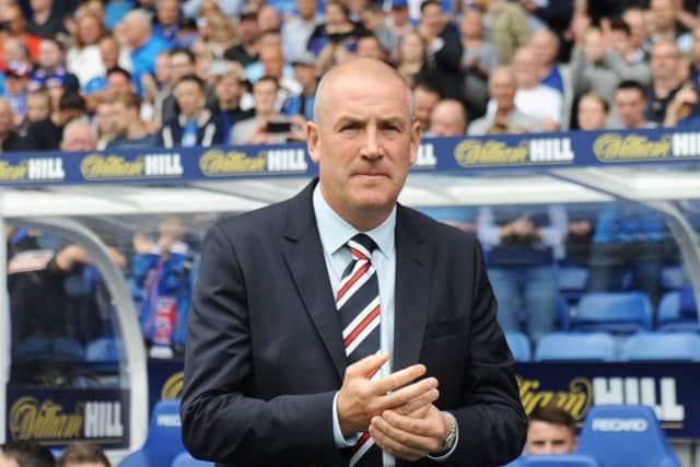 Mark Warburton lasted only 11 months at Ibrox after winning the trophy. Picture: John Devlin