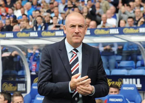 Mark Warburton lasted only 11 months at Ibrox after winning the trophy. Picture: John Devlin