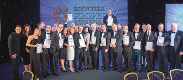 Winners at the 2016 Scottish Property Awards. Picture: John Young
