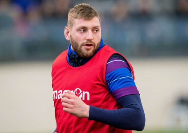 Scotland stand-off Finn Russell in training ahead of the Scotland v Wales Six Nations match at BT Murrayfield. Picture: Ross Parker/SNS