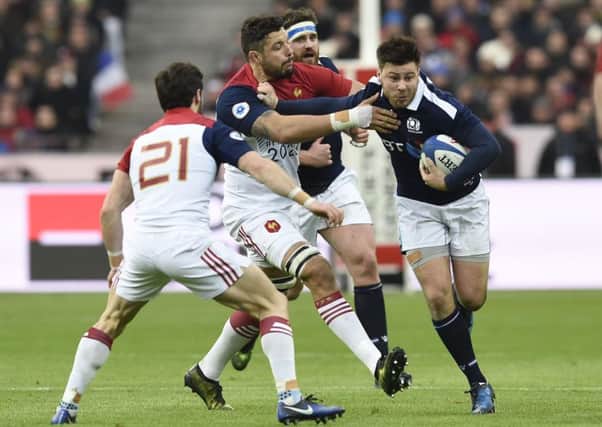 Scotland's Ali Price makes a break against France in Paris.

Picture: Ian Rutherford