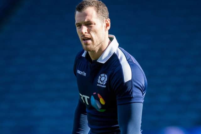 Scotland's Tim Visser trains ahead of the match versus Wales. Picture: Ross Parker/SNS/SRU