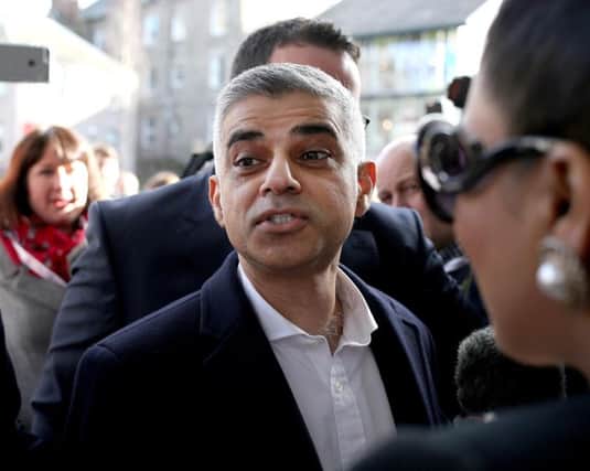 Sadiq Khan, the Mayor of London, sparked fury with his comparison of Scottish nationalism to racism. Picture: ALLAN MILLIGAN