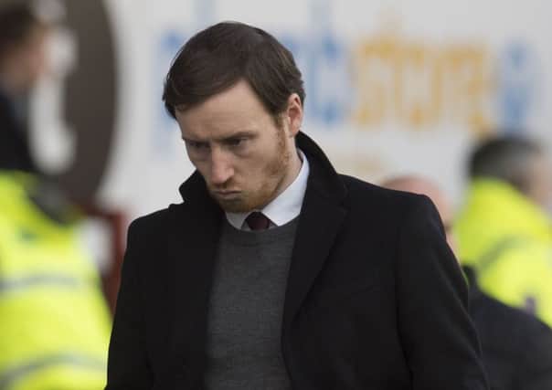 Ian Cathro cuts a dejected figure at full time. Picture: Craig Foy/SNS