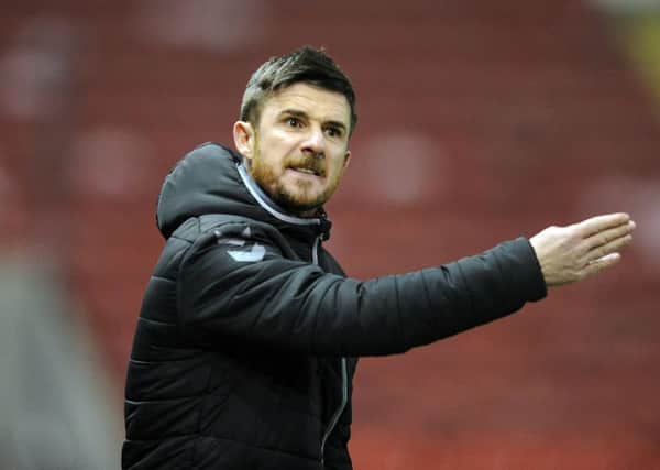 Barry Ferguson met with the Clyde board after the defeat by Annan Athletics. Picture: Michael Gillen