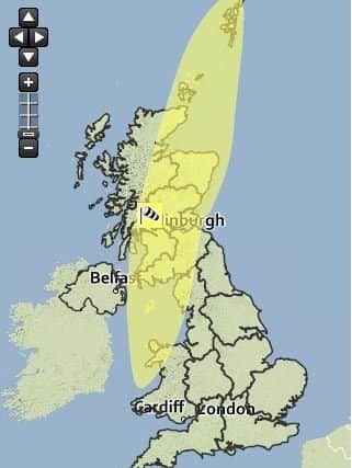 Yellow wind warnings are in place for much of the country. Picture: Met Office