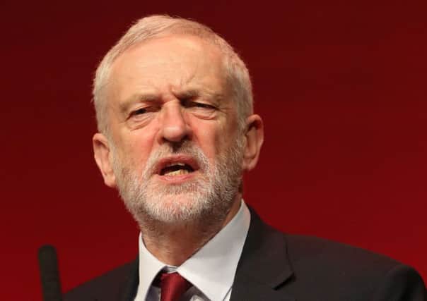 Labour leader Jeremy Corbyn speaking on the third day of the Scottish Labour Party Conference at Perth Concert Hall. Picture: Andrew Milligan/PA Wire