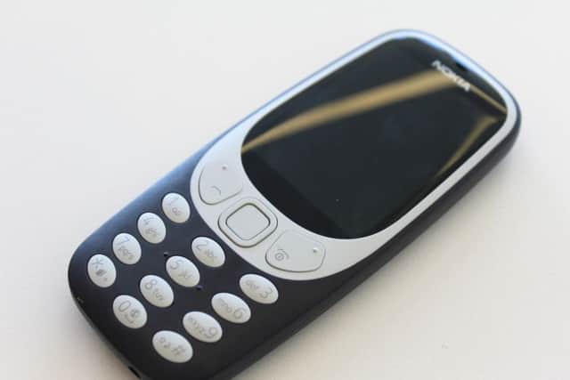 The new version of the Nokia 3310. Picture: Martin Landi/PA Wire