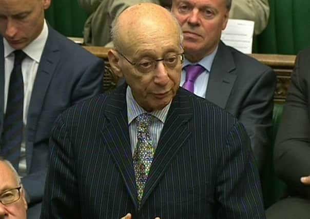 Gerald Kaufman in the House of Commons. The Labour MP and Father of The House of Commons, has died at 86. Picture: PA