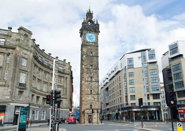 The Tolbooth Steeple at Glasgow Cross, one of the city's oldest districts. Picture: John Devlin/TSPL