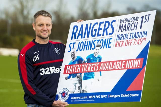 Clint Hill ahead of Rangers' match with St Johnstone at Ibrox tomorrow. Picture: SNS