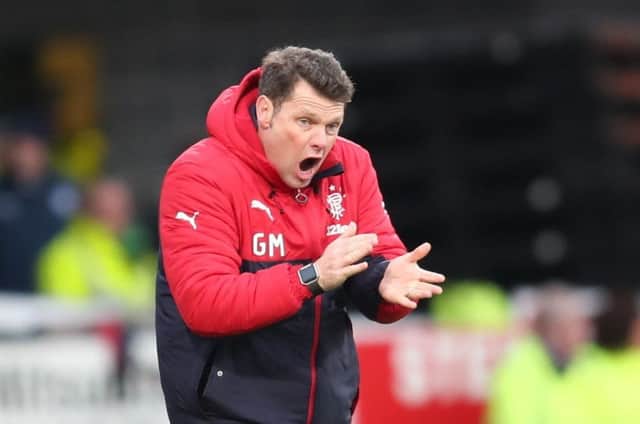 Rangers caretaker manager Graeme Murty has suffered defeats in consecutive league games. Picture: PA