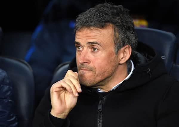 Barcelona coach Luis Enrique will leave the club at the end of the season. Picture: Lluis Gene/AFP/Getty Images