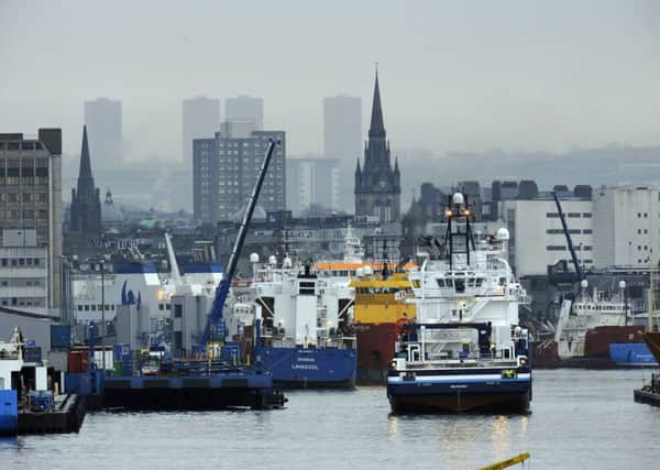 Aberdeen Harbour, the busiest port for the oil industry in the UK. Picture: Andy Buchanan/AFP/Getty Images