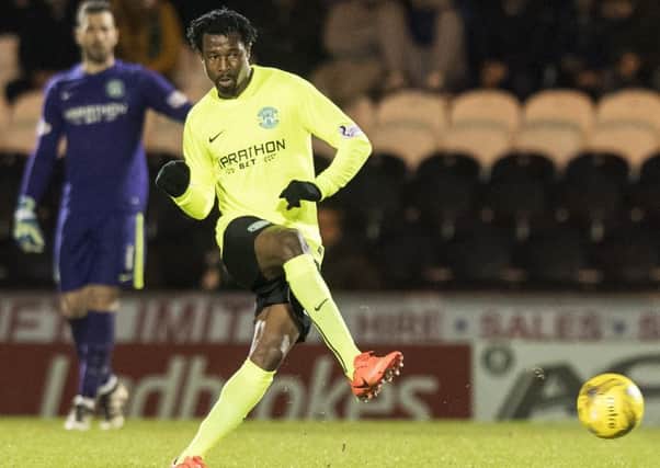 Efe Ambrose is focused on helping Hibs stay on top of the Championship table. Picture: SNS.