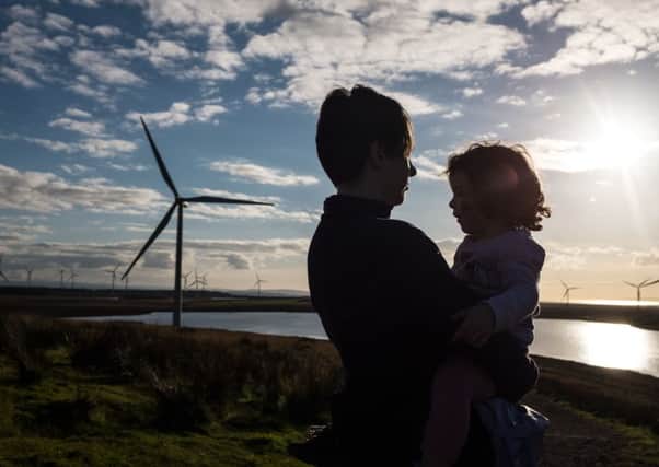 WeatherEnergy says there were a few 100 per cent wind power days in Scotland last month. Picture: John Devlin