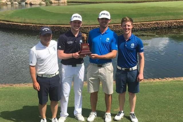 Scotland's winning team in the African Amateur Championship at Leopard Creek.