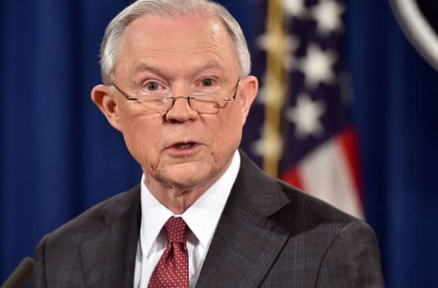 US Attorney General Jeff Sessions  won't stand down but will recluse himself into investigation of his contacts with Russians. Photo: AFP PHOTO / Nicholas KammNICHOLAS KAMM/AFP/Getty Images