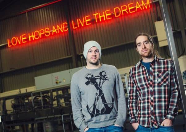 BrewDog co-founders James Watt and Martin Dickie plan to open a craft beer hotel in Ohio. Picture: Contributed