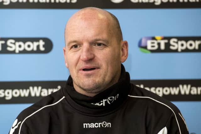 Glasgow head coach Gregor Townsend says the upside to being without his key internationalists is that he can blood other players: Picture: SNS