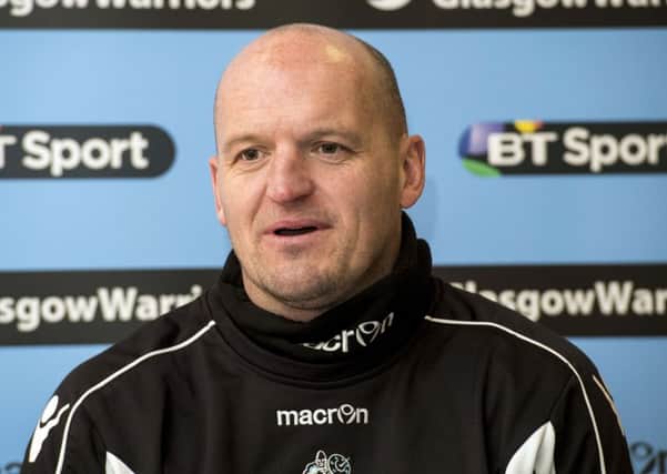 Glasgow head coach Gregor Townsend says the upside to being without his key internationalists is that he can blood other players: Picture: SNS