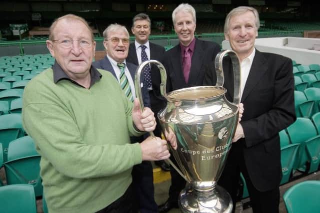 Tommy Gemmill, Bertie Auld, Celtic chief executive Peter Lawwell, Jim Craig and Billy McNeill at Parkhead in 2006. Picture: Bill Murray/SNS