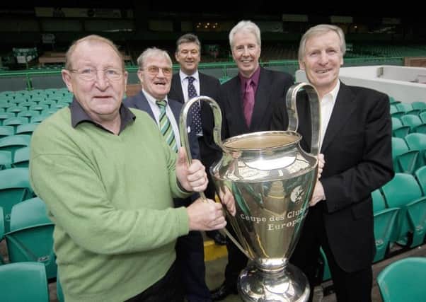 Tommy Gemmill, Bertie Auld, Celtic chief executive Peter Lawwell, Jim Craig and Billy McNeill at Parkhead in 2006. Picture: Bill Murray/SNS
