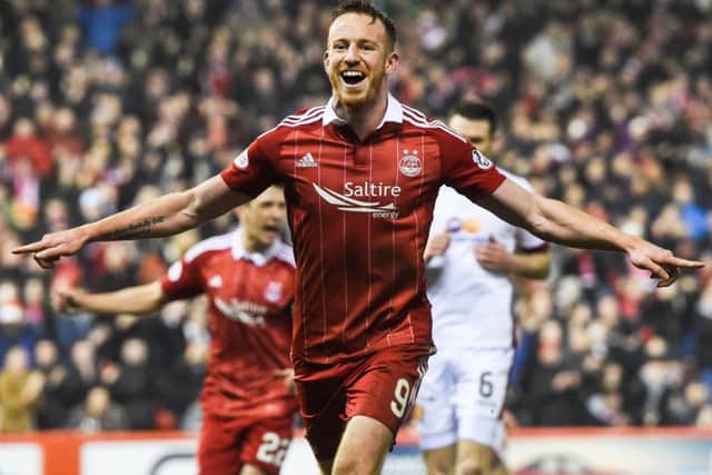 Aberdeen's Adam Rooney will be a key man against Partick. Picture: SNS