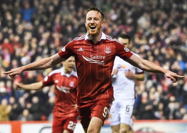 Aberdeen's Adam Rooney will be a key man against Partick. Picture: SNS