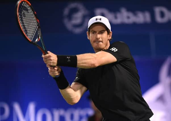 Andy Murray defeated Fernando Verdascoto win the ATP Dubai Duty Free Tennis Championship.  Picture: Tom Dulat/Getty Images