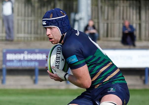 Craig Keddie scored a try for Boroughmuir but ended up on the losing side by a point