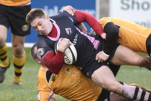 Archie Russell helped Ayr win through to the BT Cup quarter-finals. Picture: Greg Macvean