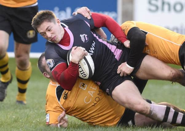 Archie Russell helped Ayr win through to the BT Cup quarter-finals. Picture: Greg Macvean