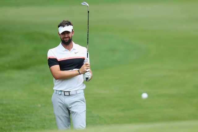 Scott Jamieson chips onto the second green during the final round of the Tshwane Open at Pretoria Country Club. Picture: Warren Little/Getty Images