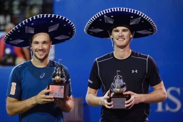 Bruno Soares and Jamie Murray took the doubles title in Acapulco. Picture: Getty.