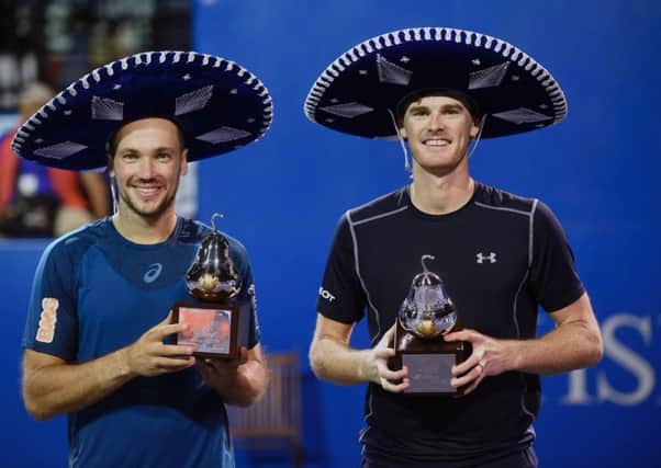 Bruno Soares and Jamie Murray took the doubles title in Acapulco. Picture: Getty.