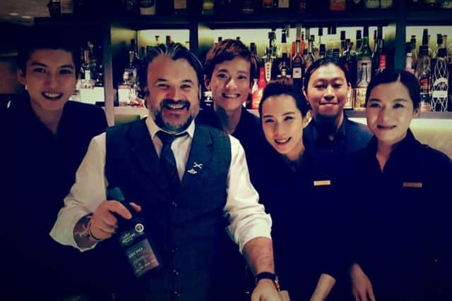 Ewan Henderson, global brand ambassador for the Lost Distillery Co, leads a Hong Kong whisky tasting. Picture: Contributed
