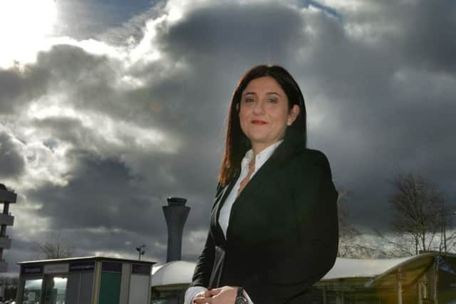 Flybe's new chief outlined her plans for growth during a visit to Edinburgh Airport. Picture: Jon Savage